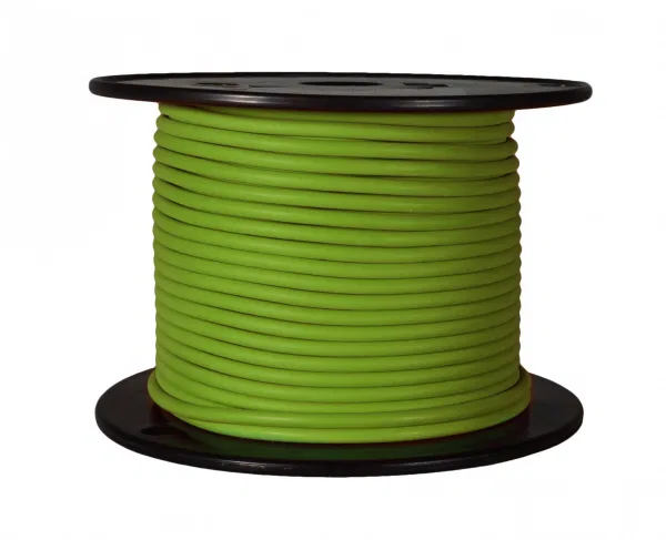 81101 – WIRTHCO Primary Wire, Stranded Conductor 16 Gauge Green 100 Foot Spool Copper Conductor/ PVC Insulation